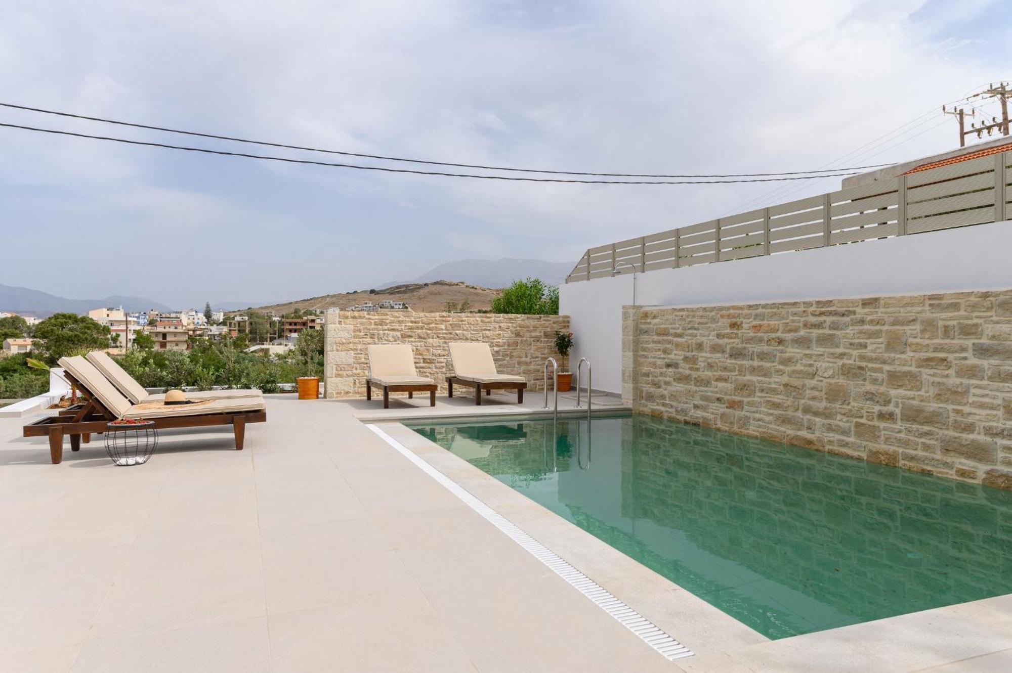 Ammokrinos Luxury Homes,150M From The Beach Kalamaki  Exterior foto
